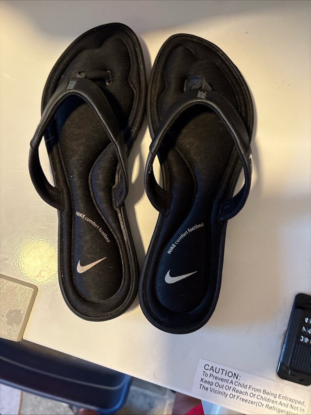 Nike Women’s Black Padded Comfort Flip Flop Sandals